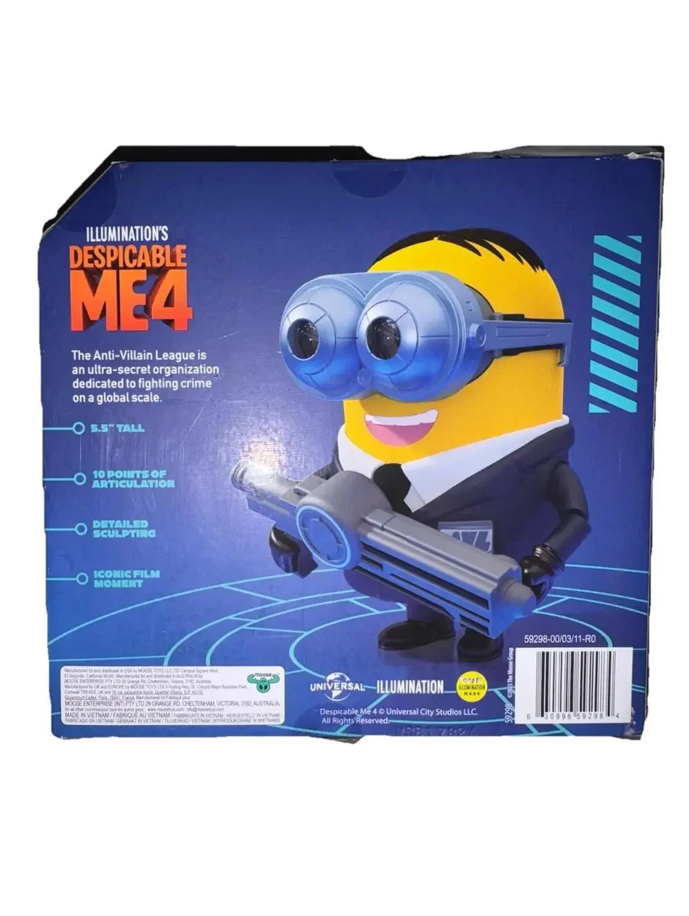 Minion Deluxe Figure Agent Dave Toy Minions Despicable ME Collectible Box Damage